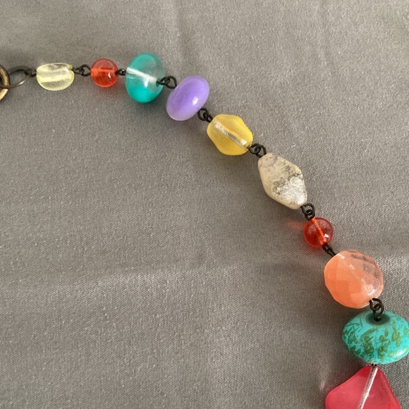 Boutique Mixed Media Necklace Beads Stones - Picture 6 of 7